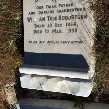 ROBERTSON William Todd 1854-1939