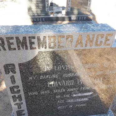 RICHTER Edward William -1963