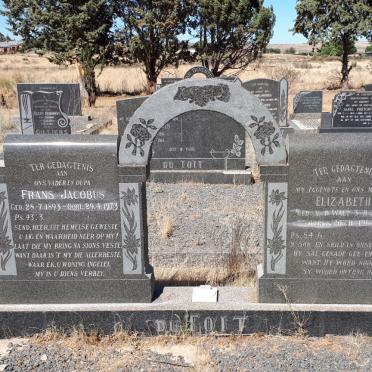 TOIT Frans Jacobus, du 1893-1973 &amp; Elizabeth VAN DER WALT 1897-1963