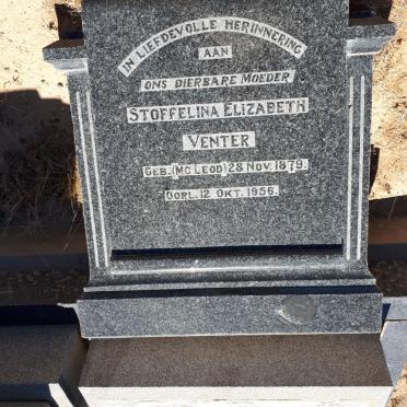VENTER Stoffelina Elizabeth nee MCLEOD 1879-1956