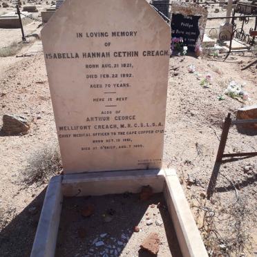 CREAGH Isabella Hannah Gethin 1821-1892 :: CREAGH Arthur George Mellifont 1861-1900