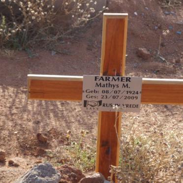 FARMER Mathys M. 1924-2009