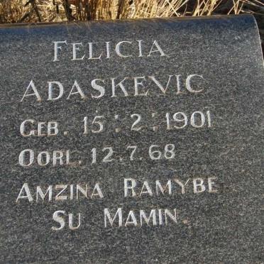 ADASKEVIC Felicia 1901-1968
