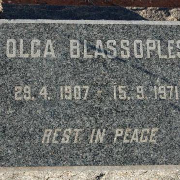 BLASSOPLES Olga 1907-1971