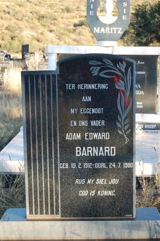 BARNARD Adam Edward 1912-1980