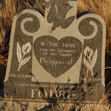 FOURIE Philippus J. 1895-1970