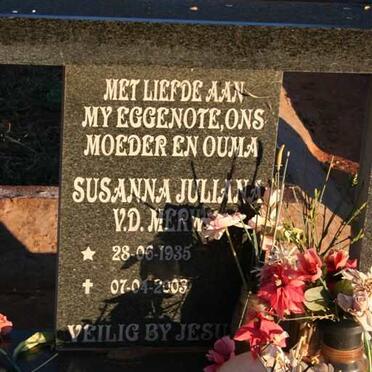 FOURIE Ignatius Michael 1936- &amp;  Susanna Juliana  v.d. Merwe 1935-2003_3