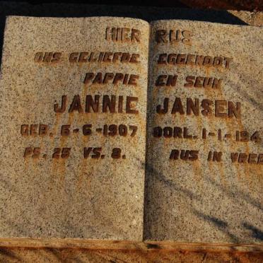 JANSEN Jannie 1907-1948