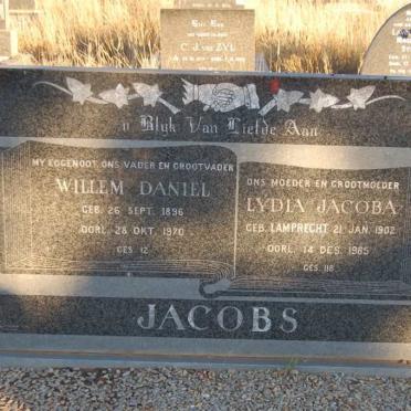JACOBS Willem Daniel 1896-1970 &amp; Lydia Jacoba LAMPRECHT 1902-1985