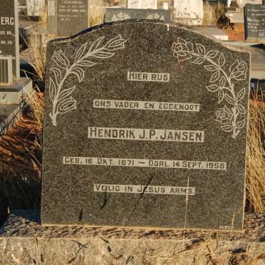 JANSEN Hendrik J.P. 1871-1958