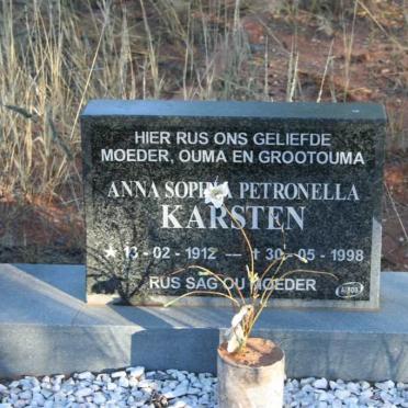 KARSTEN Anna Sophia Petronella 1912-1998