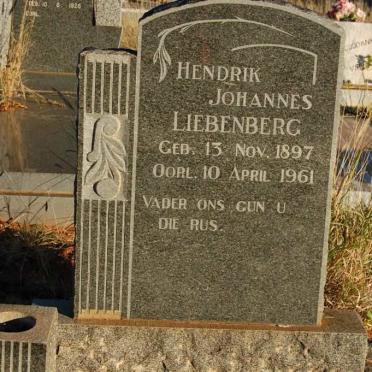 LIEBENBERG Hendrik Johannes 1897-1961