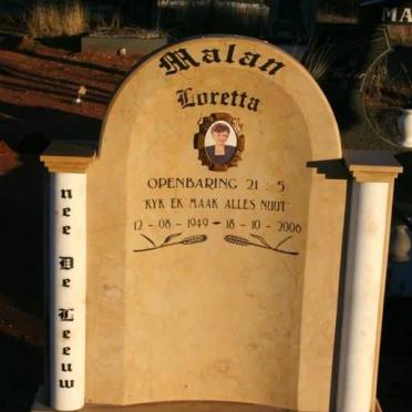 MALAN Loretta 1949-2006