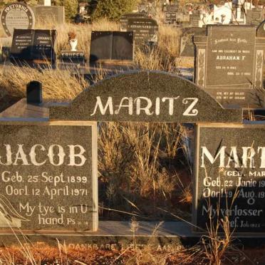 MARITZ Jacob 1899-1971 &amp; Martha MARAIS 1908-1971