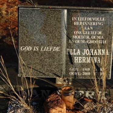 NIEKERK Ella Johanna Hermina, van 1919-2000