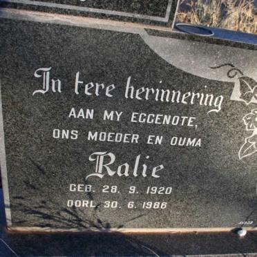 POTGIETER Gert 1911- &amp; Ralie 1920-1986