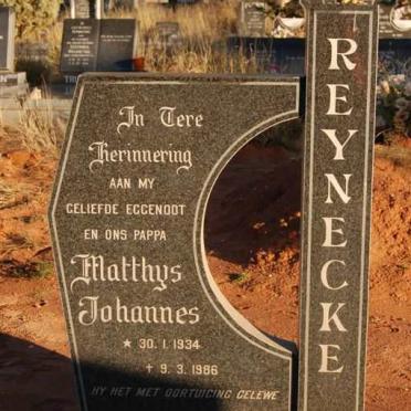 REYNECKE Matthys Johannes 1934-1986