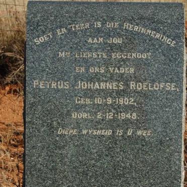 ROELOFSE Petrus Johannes 1902-1948