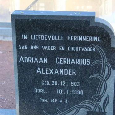 STAFFORD Adriaan Gerhardus Alexander 1903-1980 &amp; Magrietha Elizabeth V.D. WESTHUIZEN 1903-1987