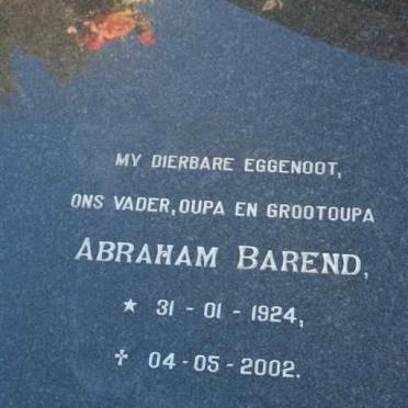 WALT Abraham Barend, van der 1924-2002 &amp; Susara Magrietha STEYN 1929-