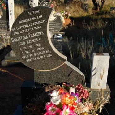 ? Christina Francina nee HARMSE 1931-1994