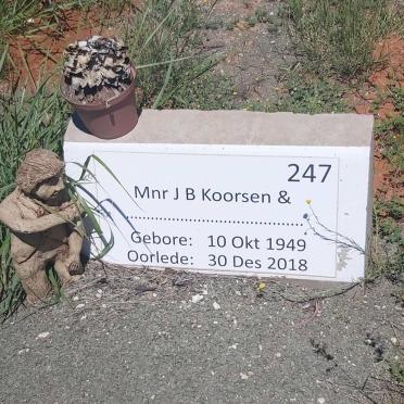 KOORSEN J.B. 1949-2018