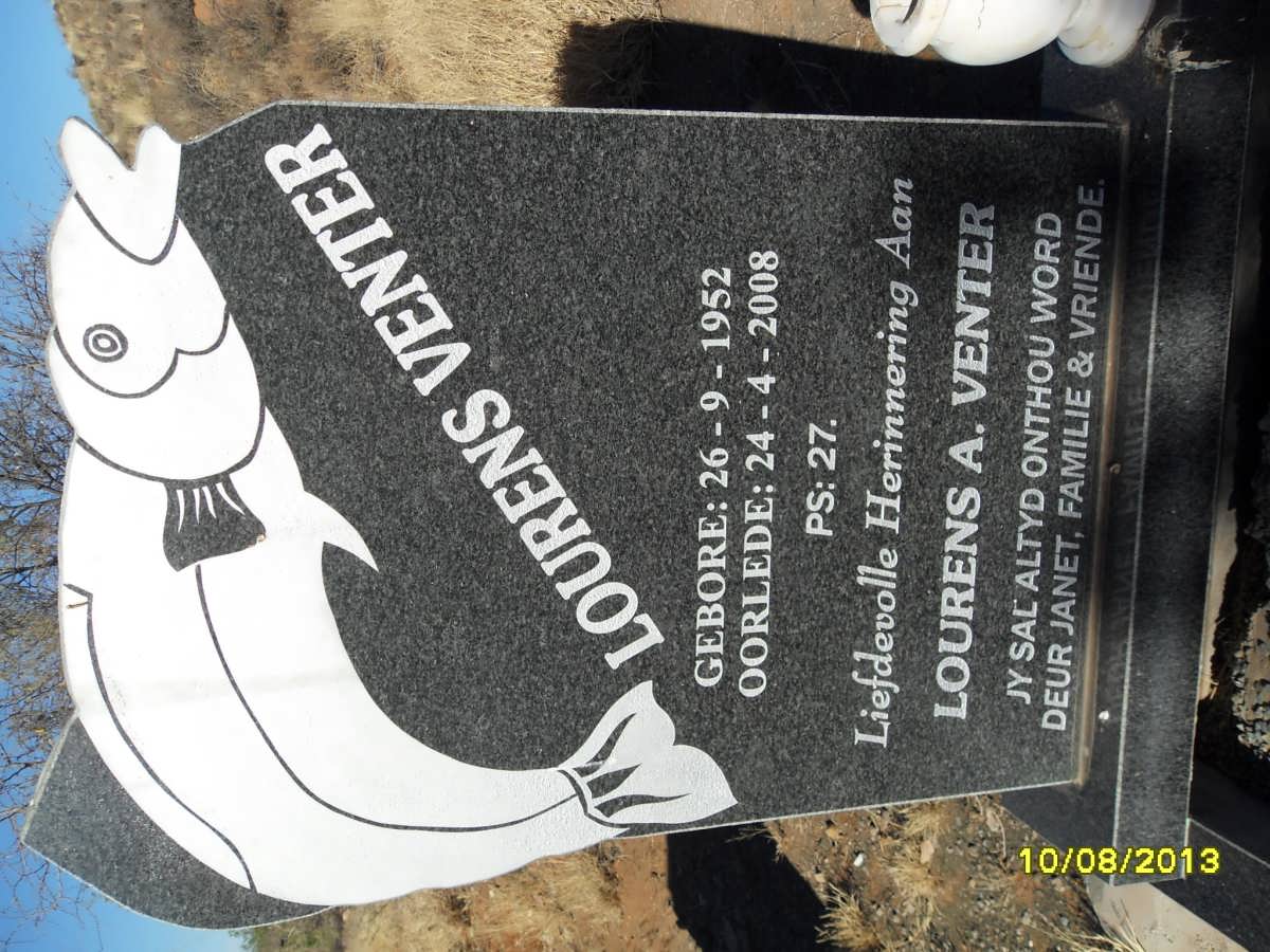 VENTER Lourens A. 1952-2008