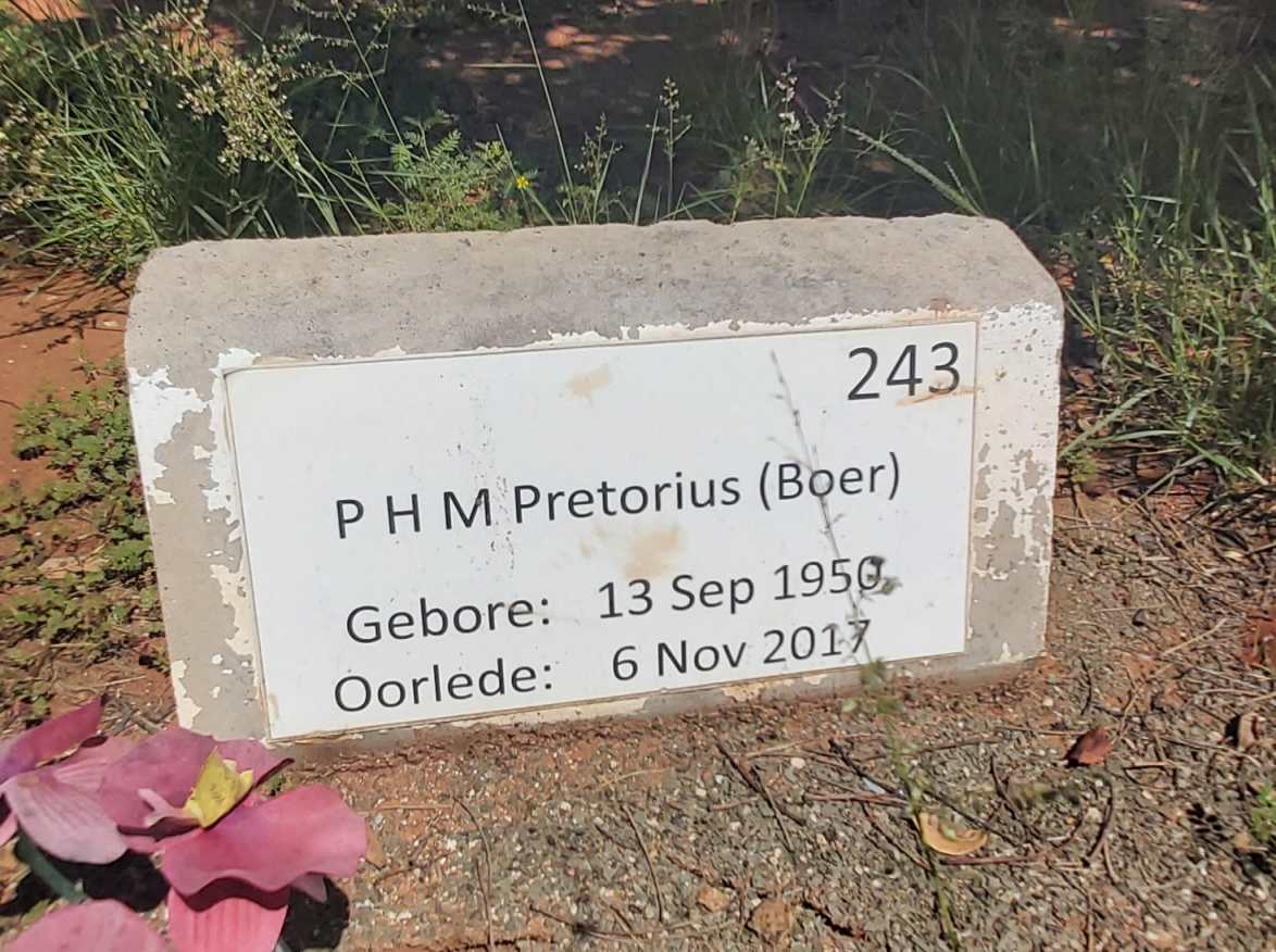 PRETORIUS P.H.M. 1950-2017