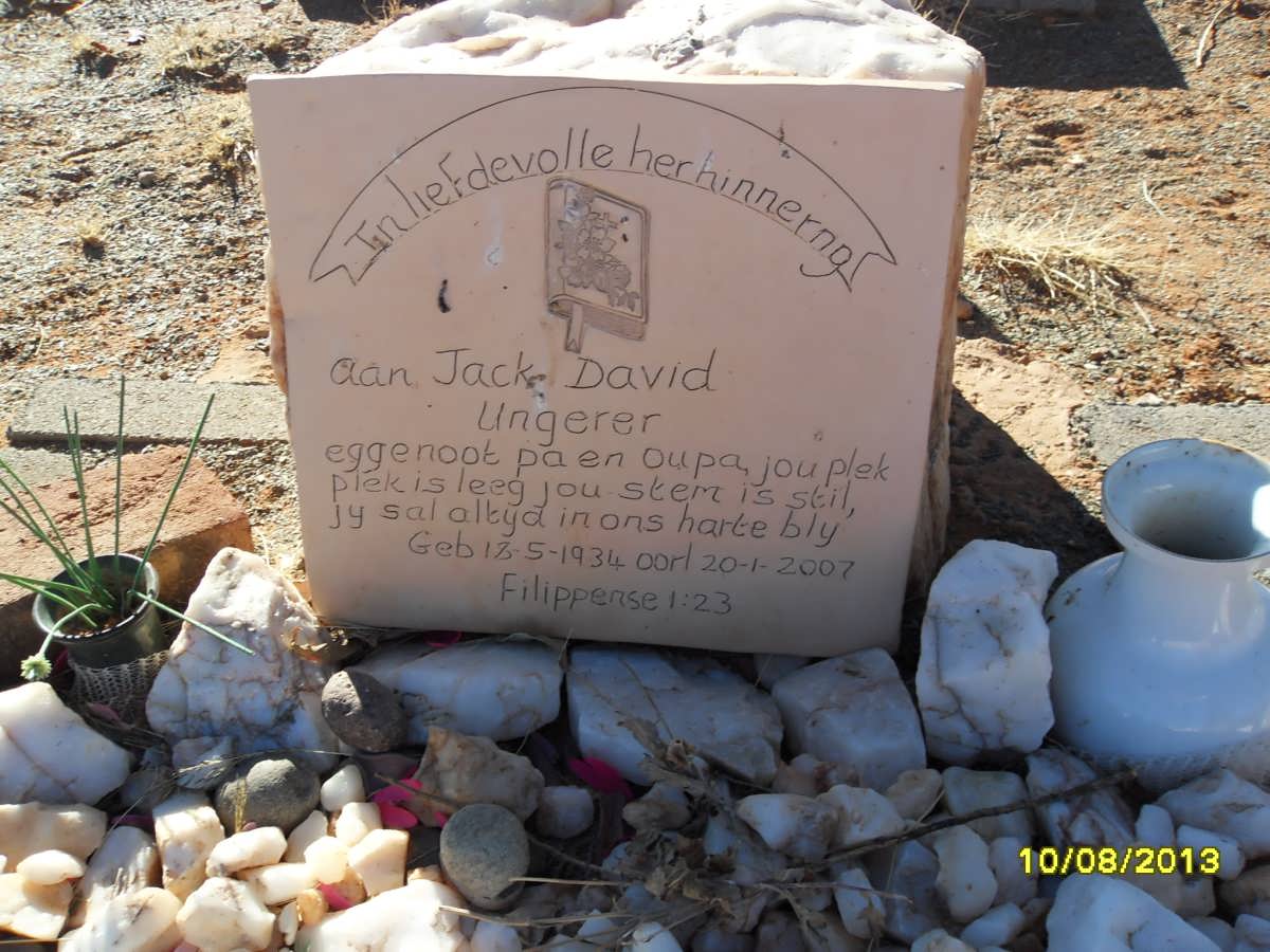 UNGERER Jack David 1934-2007