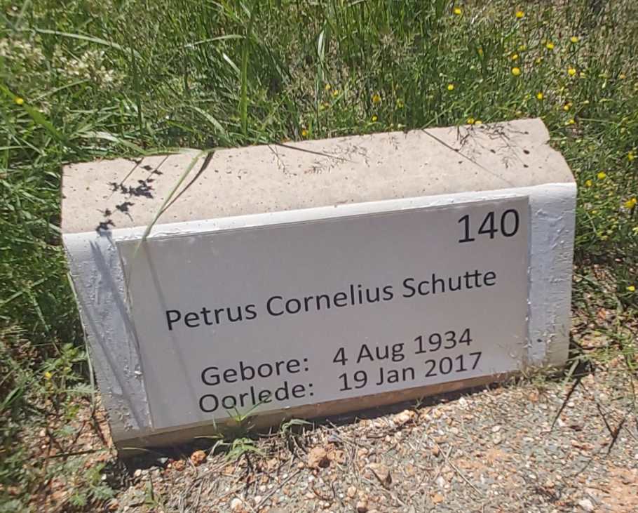 SCHUTTE Petrus Cornelius 1934-2017