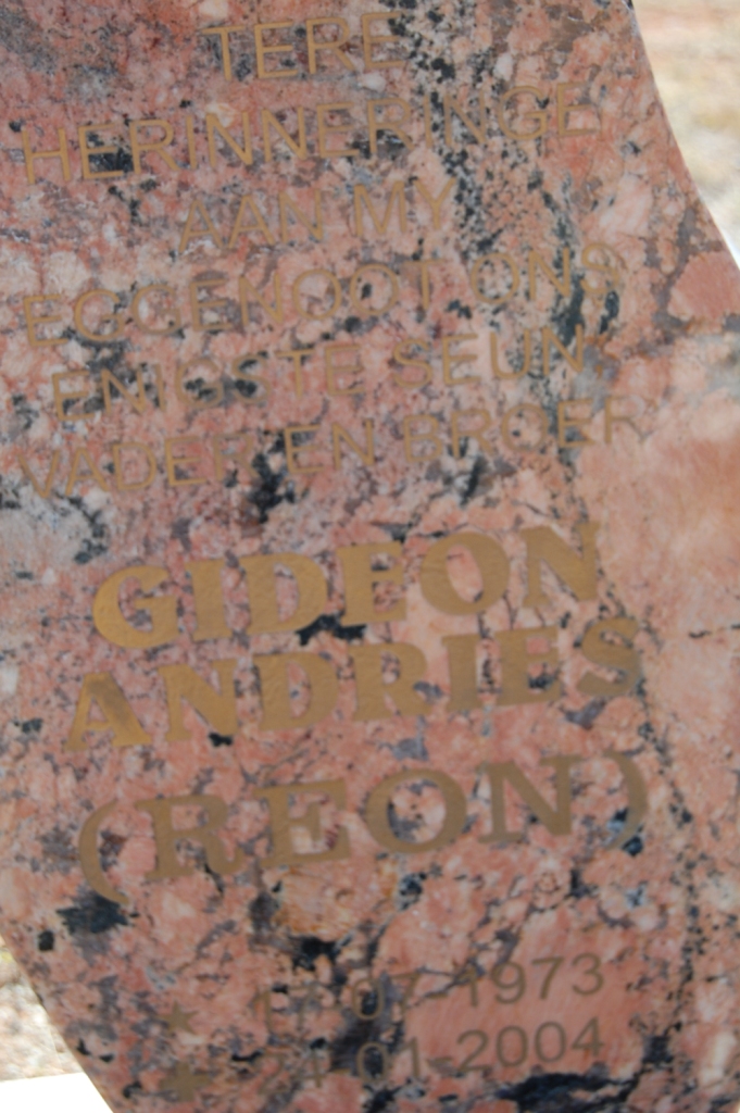 JANEKE Gideon Andries 1973-2004