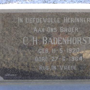 BADENHORST C.H. 1920-1964
