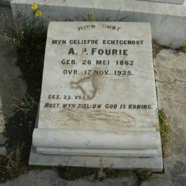 FOURIE A.P. 1862-1925