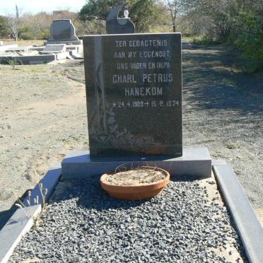 HANEKOM Charl Petrus 1909-1974