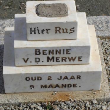 MERWE Bennie, v.d.
