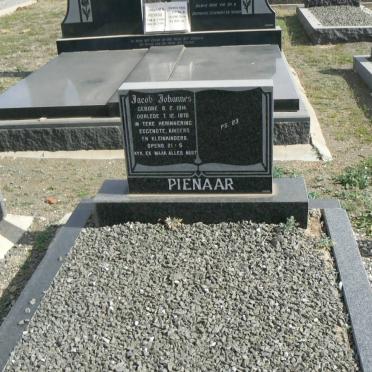 PIENAAR Jacob Johannes 1914-1970