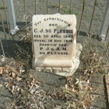 PLESSIS C.J., du 1903-1916