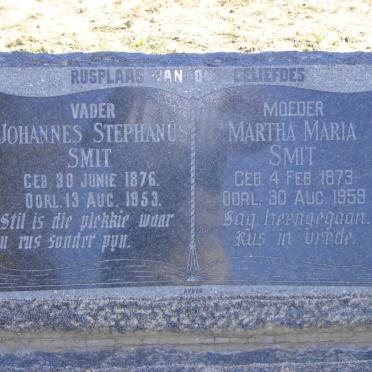 SMIT Johannes Stephanus 1876-1953 &amp; Martha Maria 1873-1959