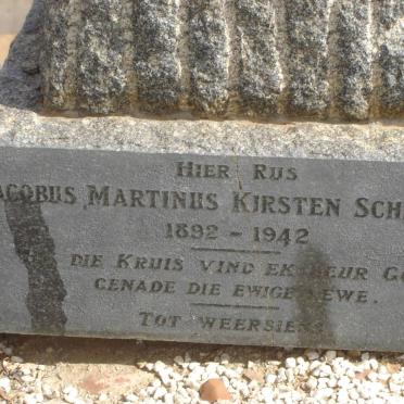 SCHREUDER Jacobus Marthinus Kirsten 1892-1942