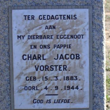 VORSTER Charl Jacob 1883-1944