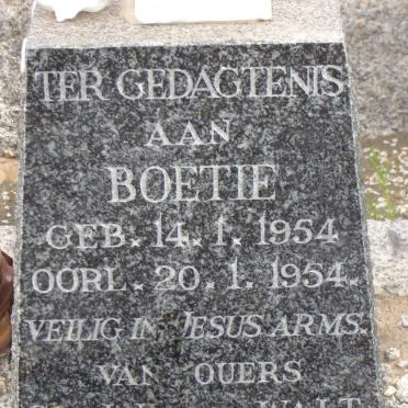 WALT Boetie, v.d. 1954-1954