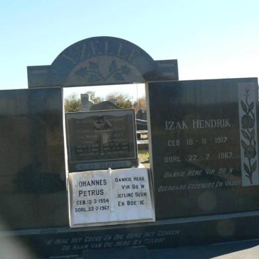 YZELLE Izak Hendrik 1917-1967 :: YZELLE Johannes Petrus 1954-1967