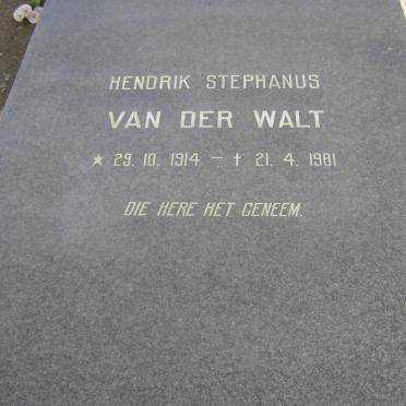 WALT Hendrik Stephanus, van der 1914-1981