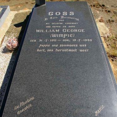 GOSS William George 1911-1988