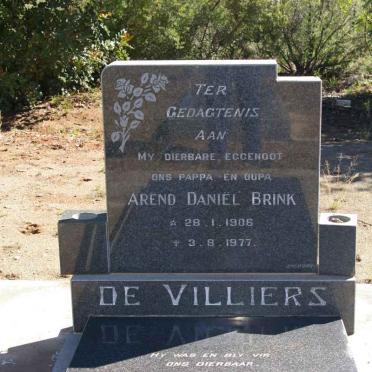 VILLIERS Arend Daniël Brink, de 1906-1977