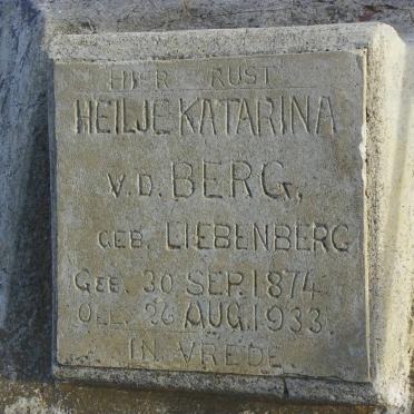 BERG Heilje Katarina, v.d. nee LIEBENBERG 1874-1933