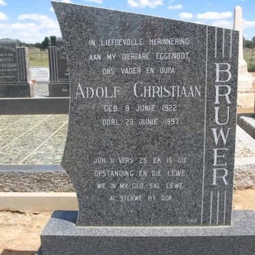 BRUWER Adolf Christiaan 1922-1997