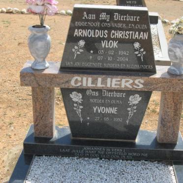 CILLIERS Arnoldus Christiaan Vlok 1942-2004 &amp; Yvonne 1952-