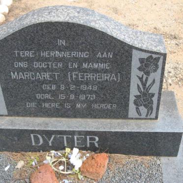 DYTER Margaret nee FERREIRA 1948-1973