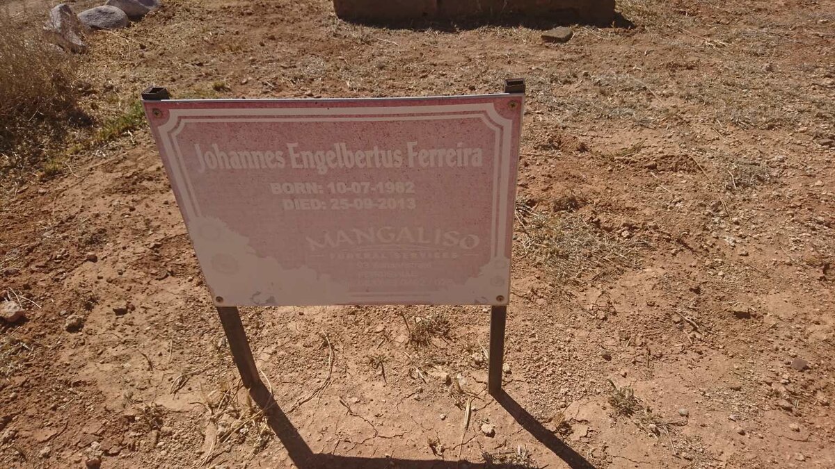 FERREIRA Johannes Engelbertus 1982-2013